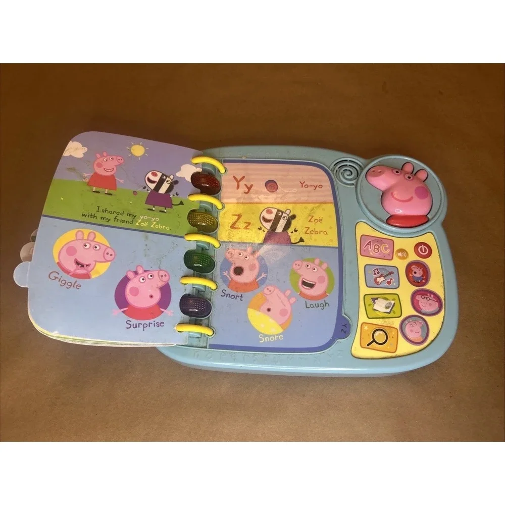 VTech Peppa Pig Learn and Discover Book Electronic Talking Light Up Toy